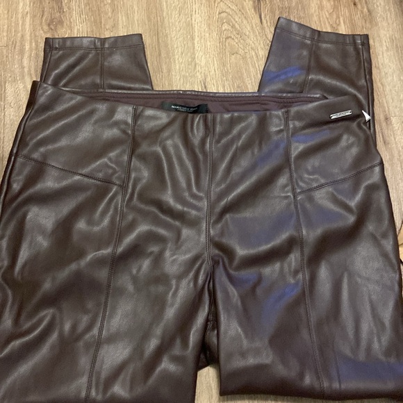 Espresso Soft Faux Leather Pants - Picture 4 of 4